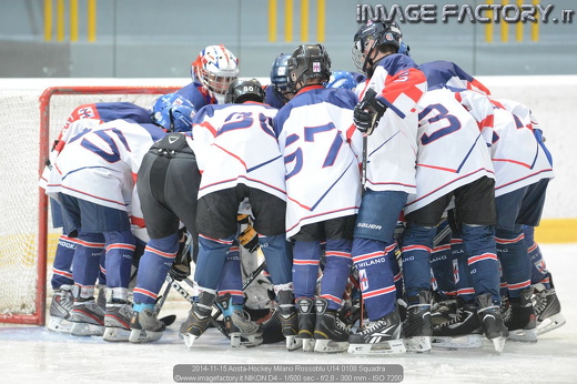 2014-11-15 Aosta-Hockey Milano Rossoblu U14 0108 Squadra